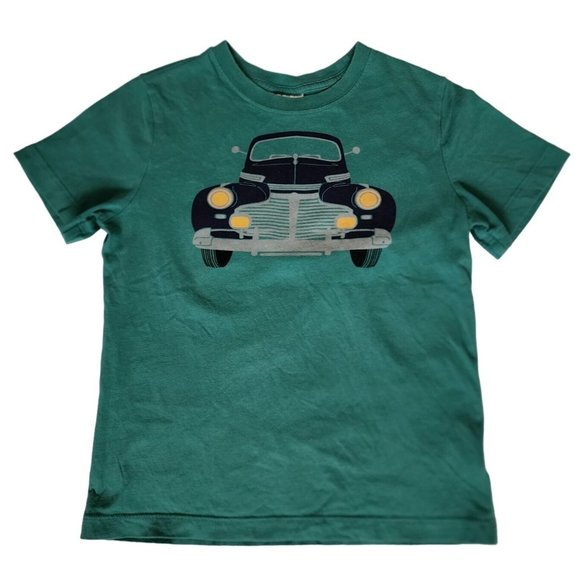 Hanna Andersson Other - Hanna Andersson Kids Boys Green Car Print Hot Rod Short Sleeve T-Shirt Size US 8